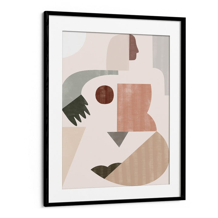 Stylish LADY GEOMETRY, BOHO ART PAINTINGS featuring contemporary geometric shapes for the modern woman's space.