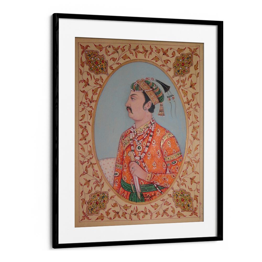 MUGHAL KING JHANNGHIR, INDIAN ART PAINTINGS showcasing Mughal heritage, perfect for elevating your decor.