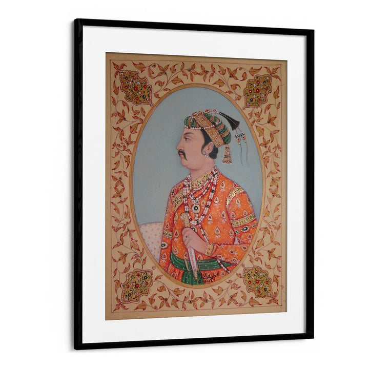 MUGHAL KING JHANNGHIR, INDIAN ART PAINTINGS showcasing Mughal heritage, perfect for elevating your decor.