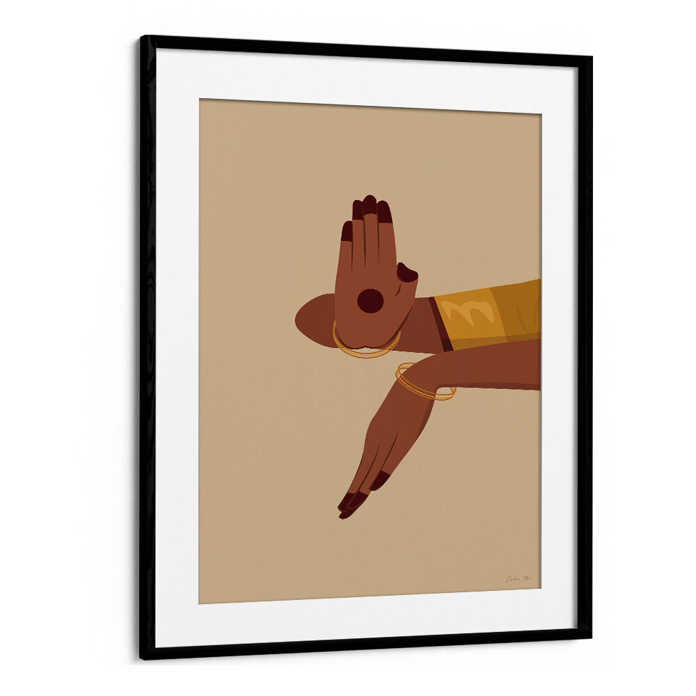 SACRED GESTURE , INDIAN ART PAINTINGS
