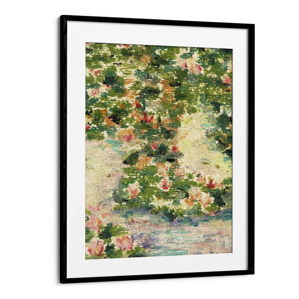 WATER LILIES , FLORAL FLOWER PAINTINGS