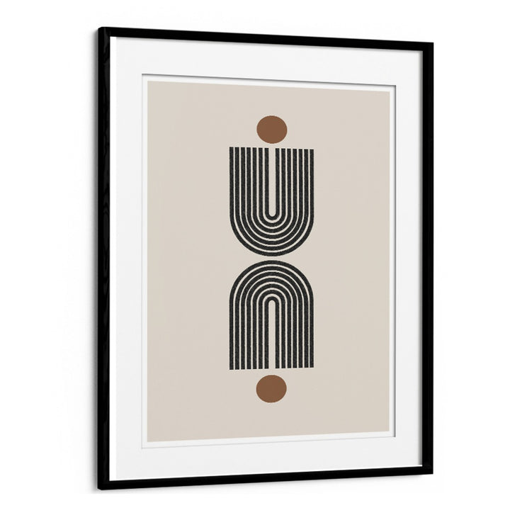 Stunning RETRO BALANCE COMPOSITION, BOHO ART PAINTINGS in a sleek frame, perfect for elevating your space.