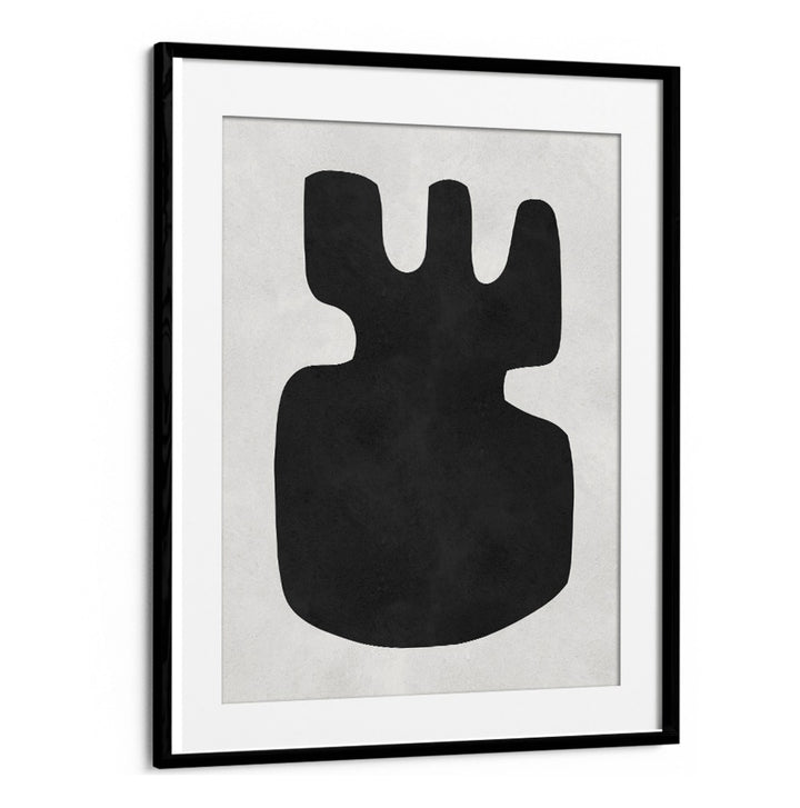 Stylish ORGANIC, GEOMETRIC ART PRINTS featuring a bold black design, perfect for modern decor enthusiasts.