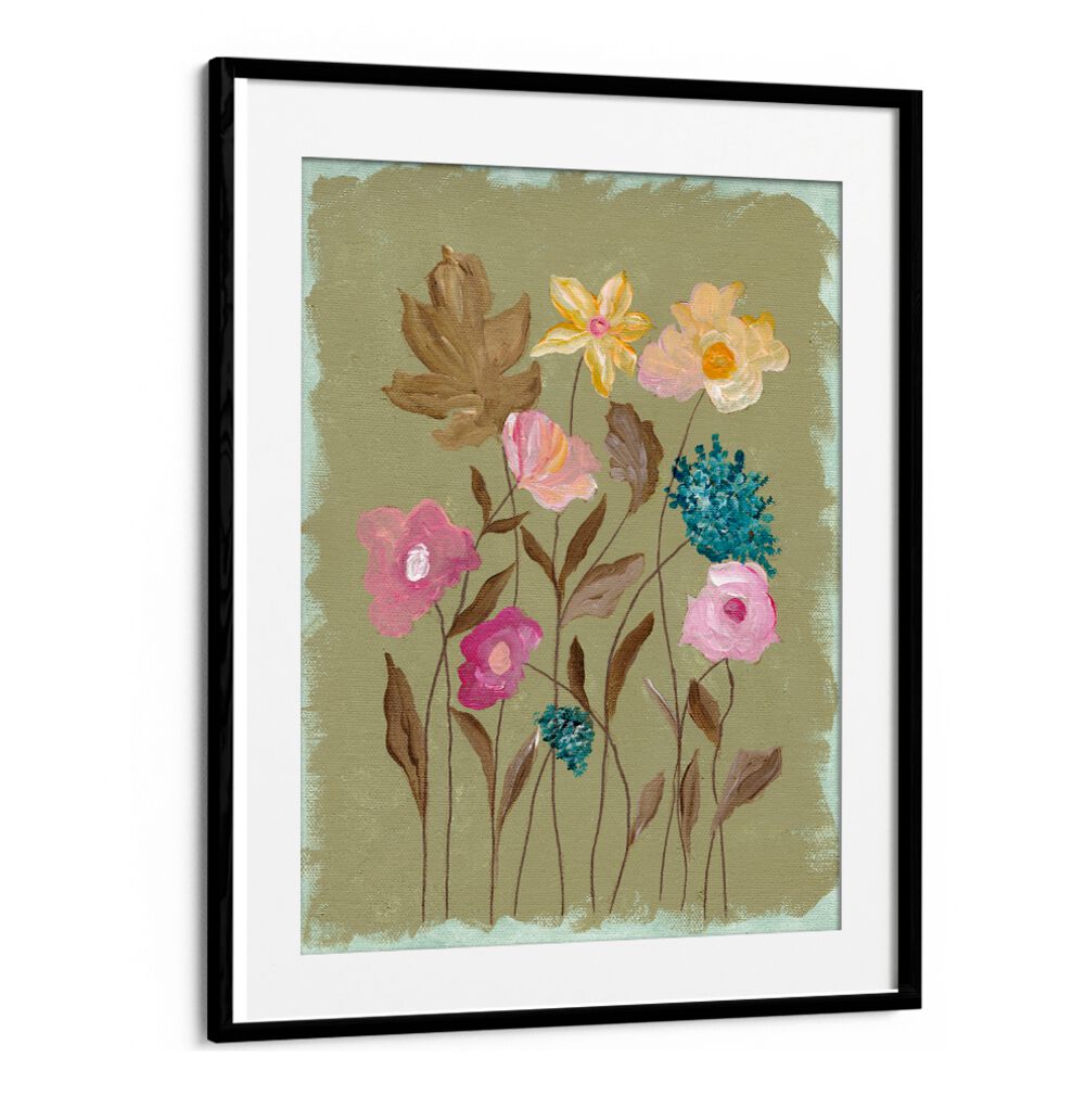 BLUSH IN BLOOM II , FLORAL FLOWER PAINTINGS