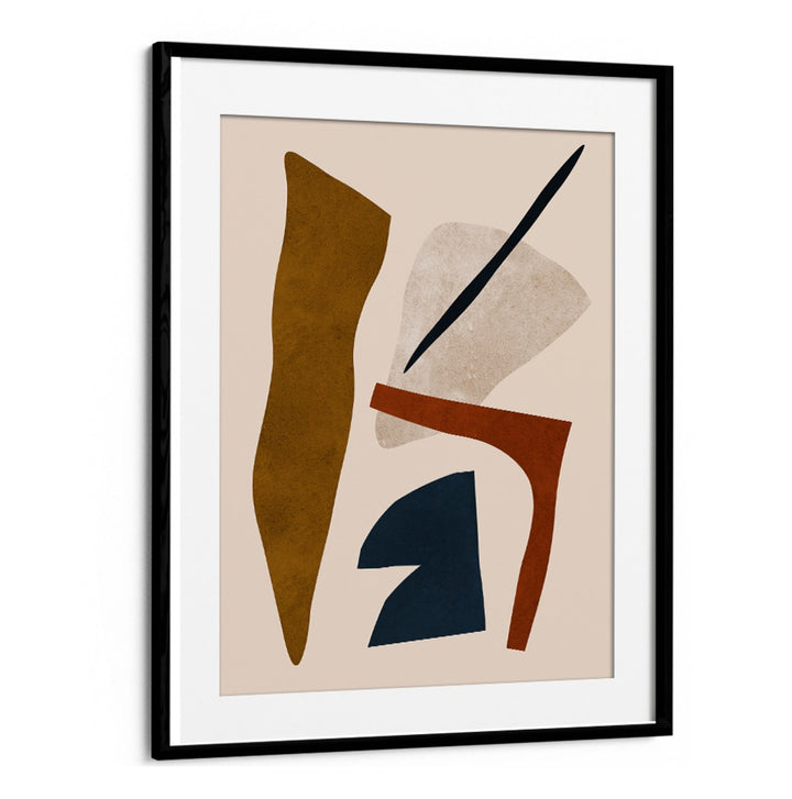 Stylish abstract design featuring earthy tones in the EXPRESSIVE X, BOHO ART PAINTINGS collection for modern decor.