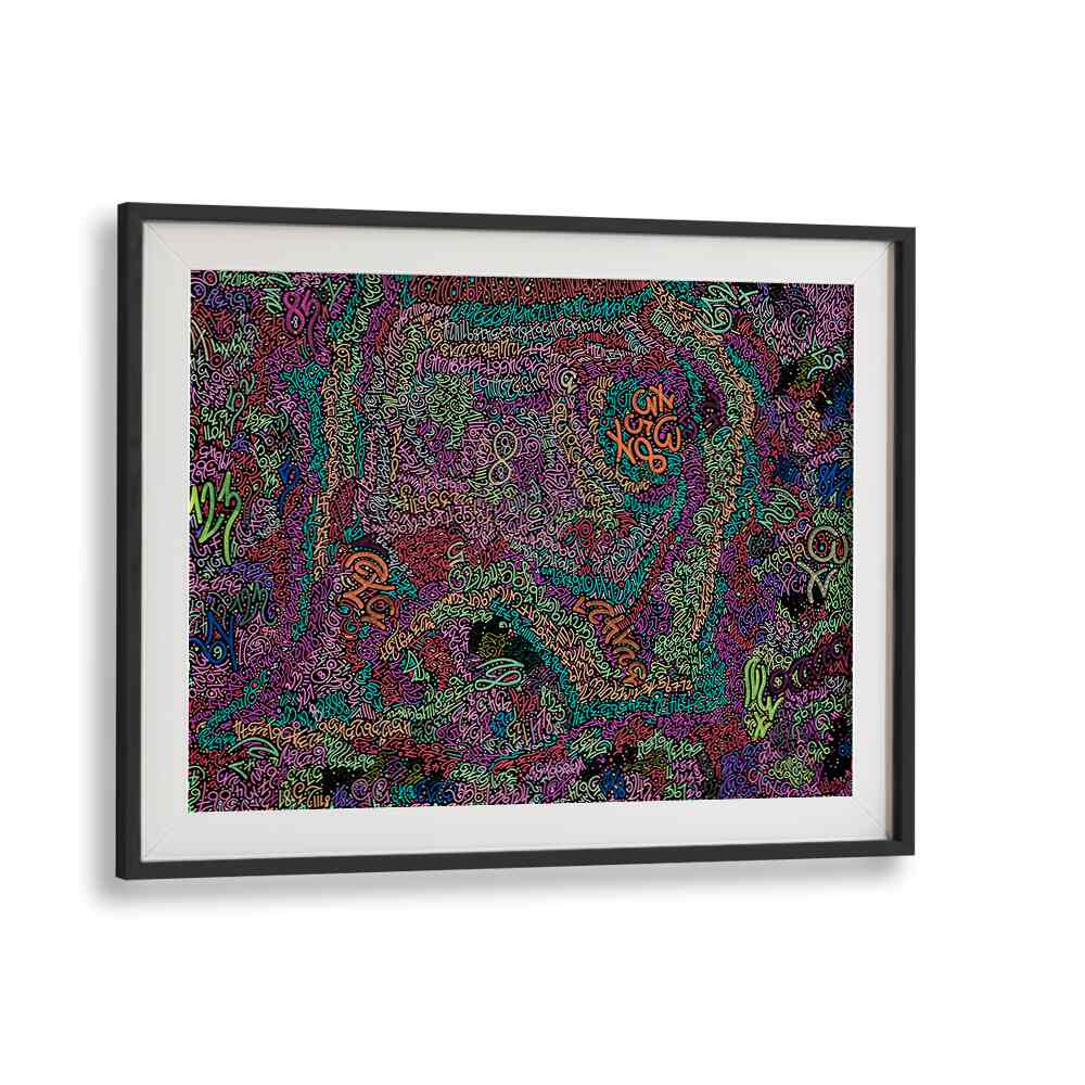 Vibrant NEON NUMBERS, DOODLE ART PAINTINGS add a contemporary flair to any space with their imaginative designs.