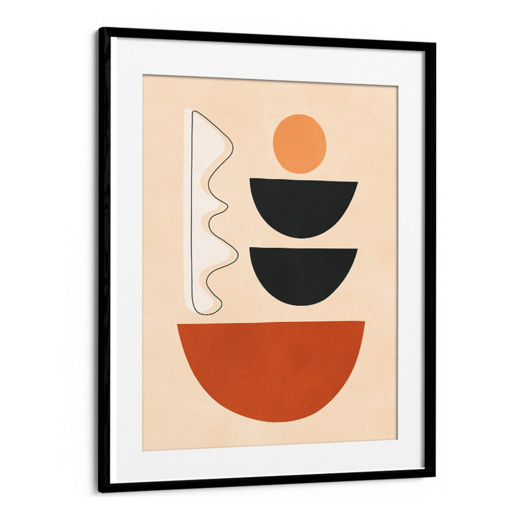 Stylish SEMICIRCLES II, BOHO ART PAINTINGS bring geometric elegance to any space, perfect for art lovers and creators.