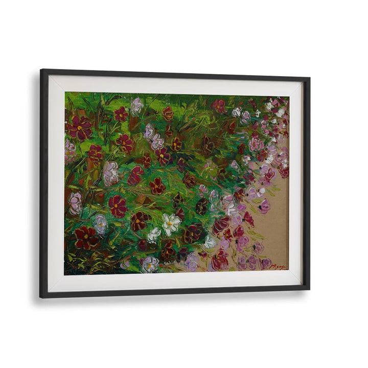 Vibrant COSMOS CANVAS, FLORAL FLOWER PAINTINGS showcasing lush blooms, perfect for any art lover's space.