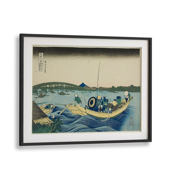 SUNSET OVER THE RYOGOKU BRIDGE  , VINTAGE PAINTINGS