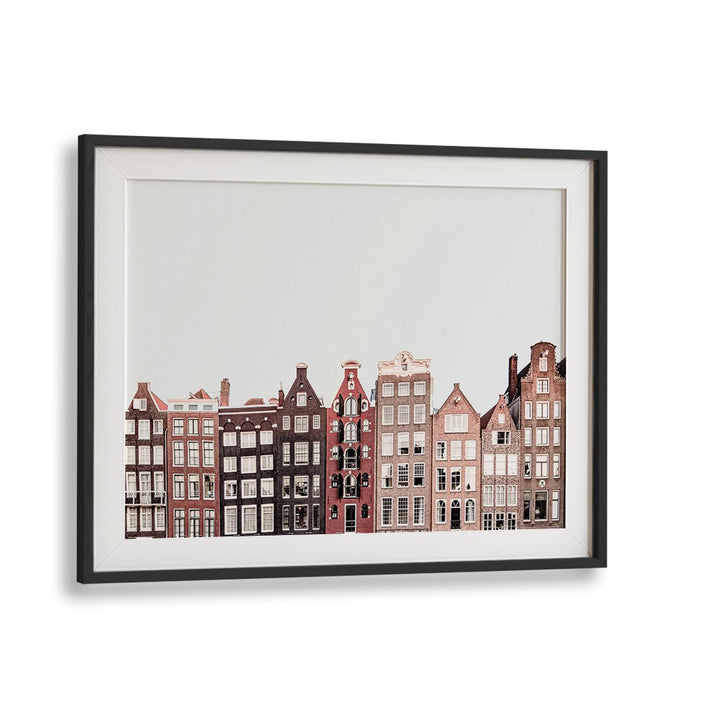 Stylish AMSTERDAM, TRAVEL POSTERS featuring iconic canal houses, perfect for adding charm to any space.