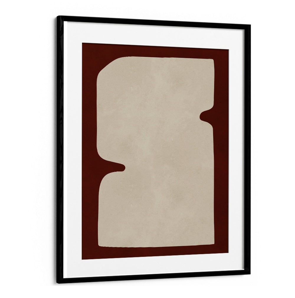 Modern ORGANIC ART IV, GEOMETRIC ART PRINTS featuring elegant shapes in earthy tones, perfect for stylish decor.