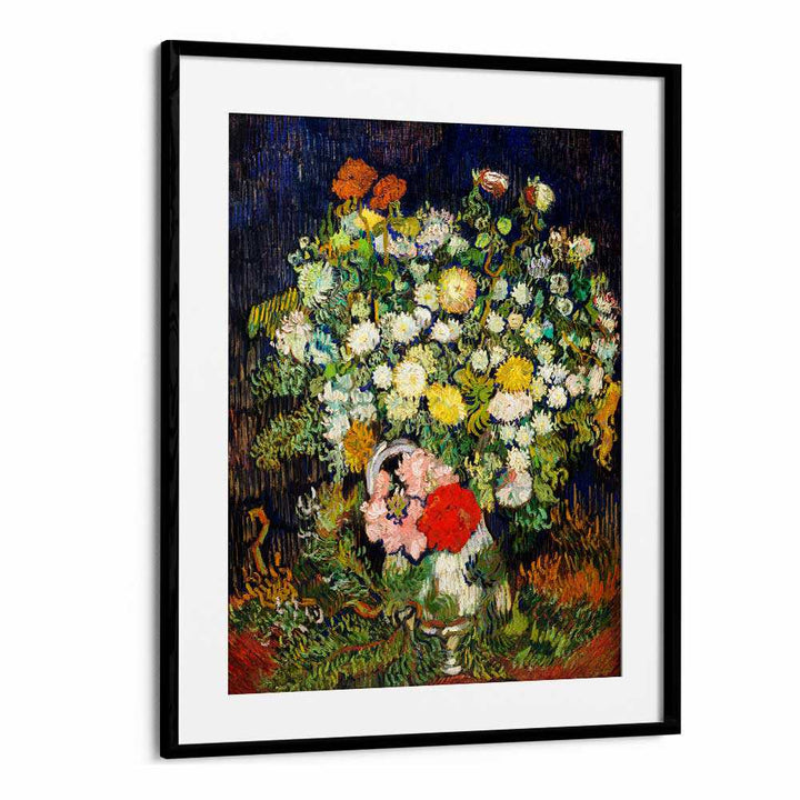 BOUQUET OF FLOWERS IN A VASE (1890) ,  VINTAGE PAINTINGS