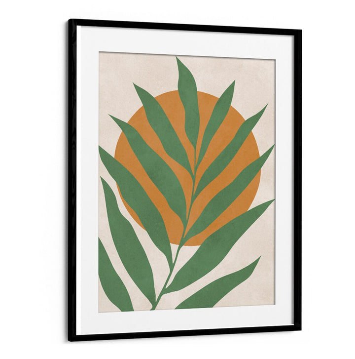 TROPICAL III, BOHO ART PAINTINGS featuring vibrant leaves and warm tones, perfect for a refreshing decor touch.