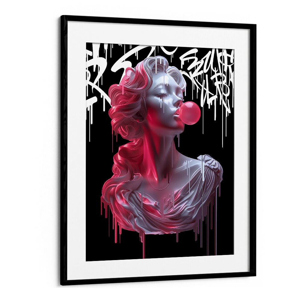 Striking BUBBLE ATHENEA, ALTERED ART PRINTS by Dikhotomy, blending classic and modern artistic elements for unique decor.