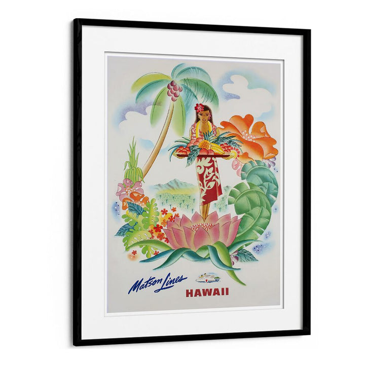 Colorful HAWAII IV, VINTAGE TRAVEL POSTERS showcasing lush landscapes and tropical beauty, perfect for any decor.