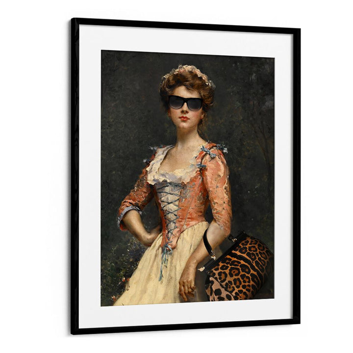 Embrace nostalgia with the VINTAGE CHIC GIRL, ALTERED ART PRINTS by Dikhotomy, blending vintage charm and modern style.