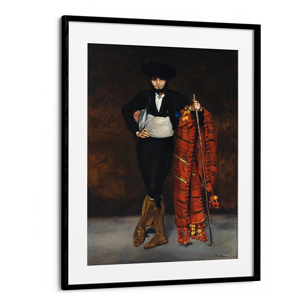 MAN IN THE COSTUME OF A MAJO  , VINTAGE PAINTINGS