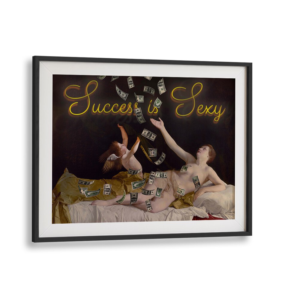 Transform your space with SUCCESS IS SEXY, ALTERED ART PRINTS by Dikhotomy, inspiring ambition and positivity.