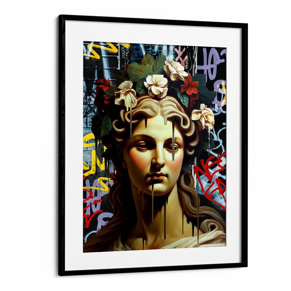 Stunning VANDAL PIETAN, ALTERED ART PRINTS showcasing a unique blend of classical beauty and urban art. Perfect for decor.