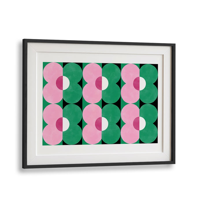 Bright GREEN & pink floral painting by Elena Ristova, perfect for adding a vibrant touch to your space.
