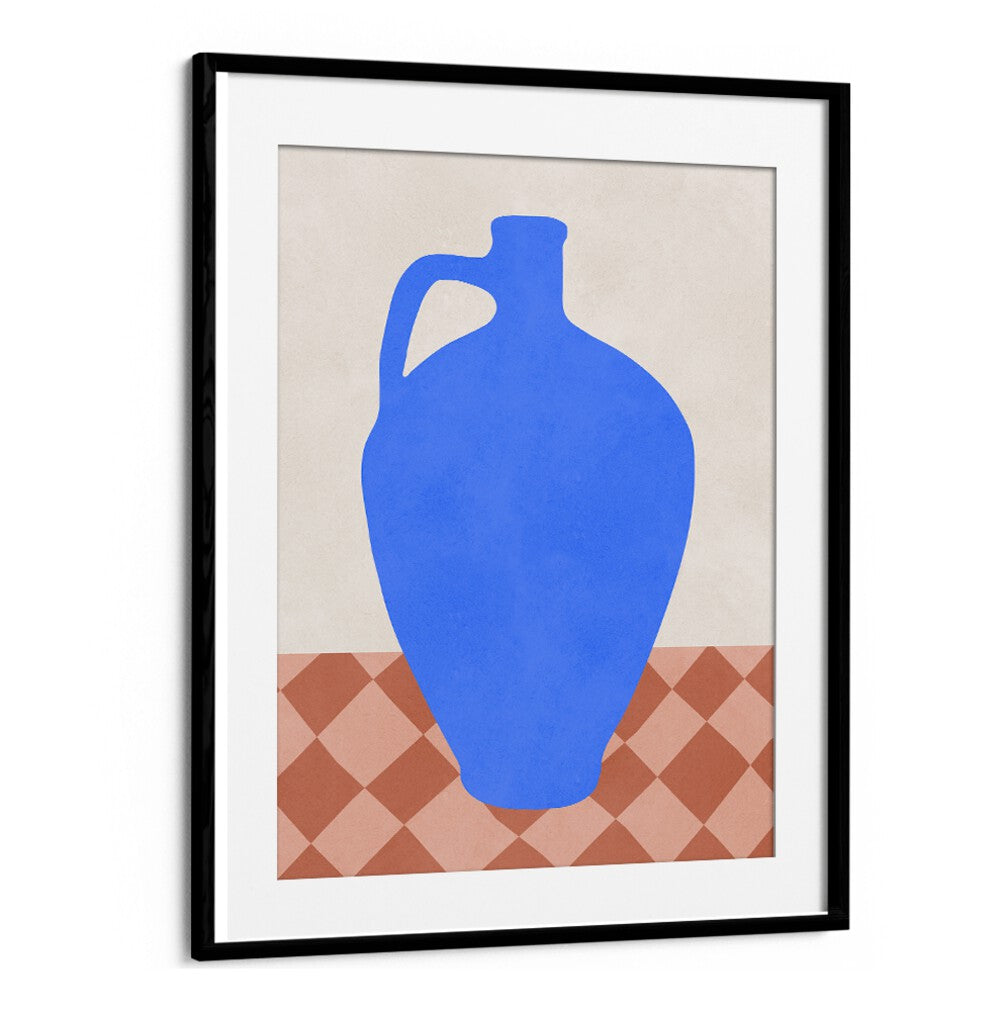 Vibrant geometric art print featuring bold shapes from the TRIBAL SHAPES VII collection, perfect for modern decor.