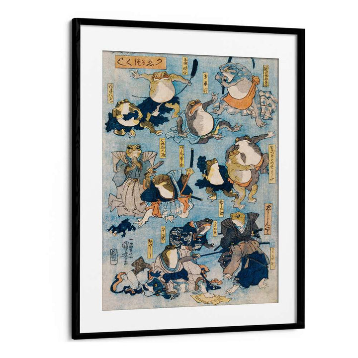 FAMOUS HEROES OF THE KABUKI , VINTAGE PAINTINGS