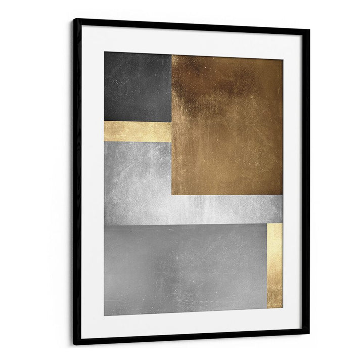 Stunning GOLD TEXTURES III, GEOMETRIC ART PRINTS, featuring gold and silver tones for a touch of elegance in decor.