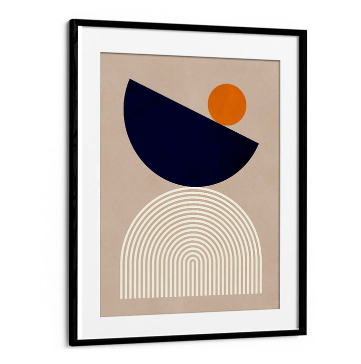 Stylish SEMICIRCLES II, GEOMETRIC ART PRINTS showcase modern design with bold shapes and calming colors for any space.