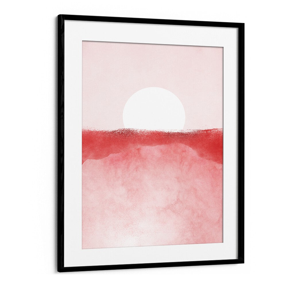MINIMAL LANDSCAPE PINK I, LANDSCAPE PAINTINGS showcases serene pink hues, enhancing any space with elegance.