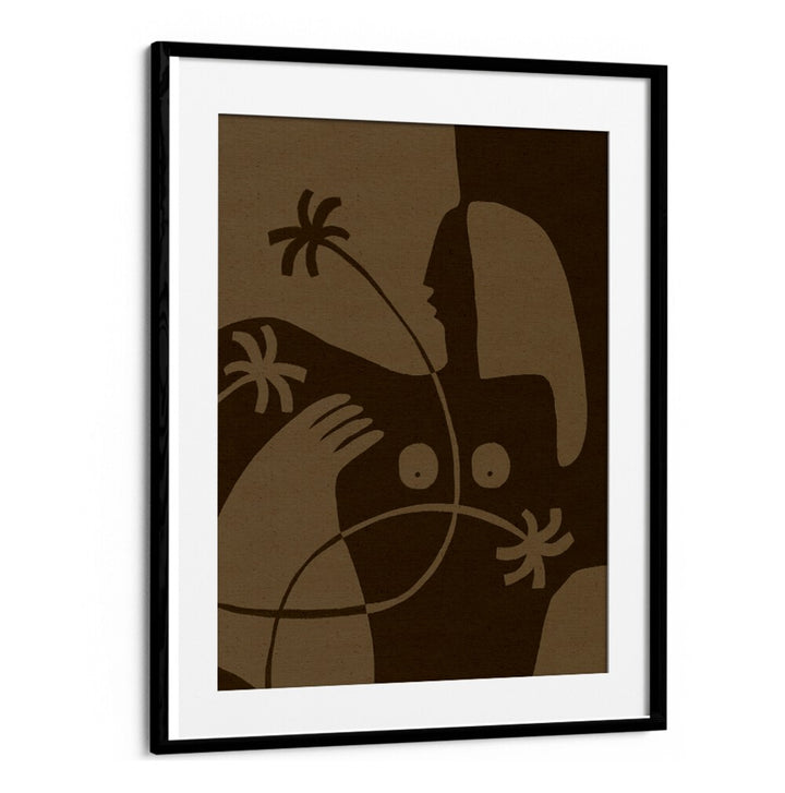 Stylish brown abstract design featuring THE LAND STORY VI, BOHO ART PAINTINGS, perfect for contemporary decor.