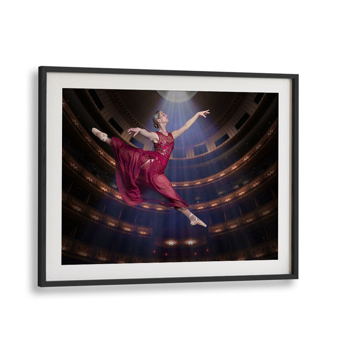 Elegant Ballerina Rouge leaps gracefully, perfect for your decor; explore BALLERINA ROUGE, PHOTOGRAPHY PRINTS today.