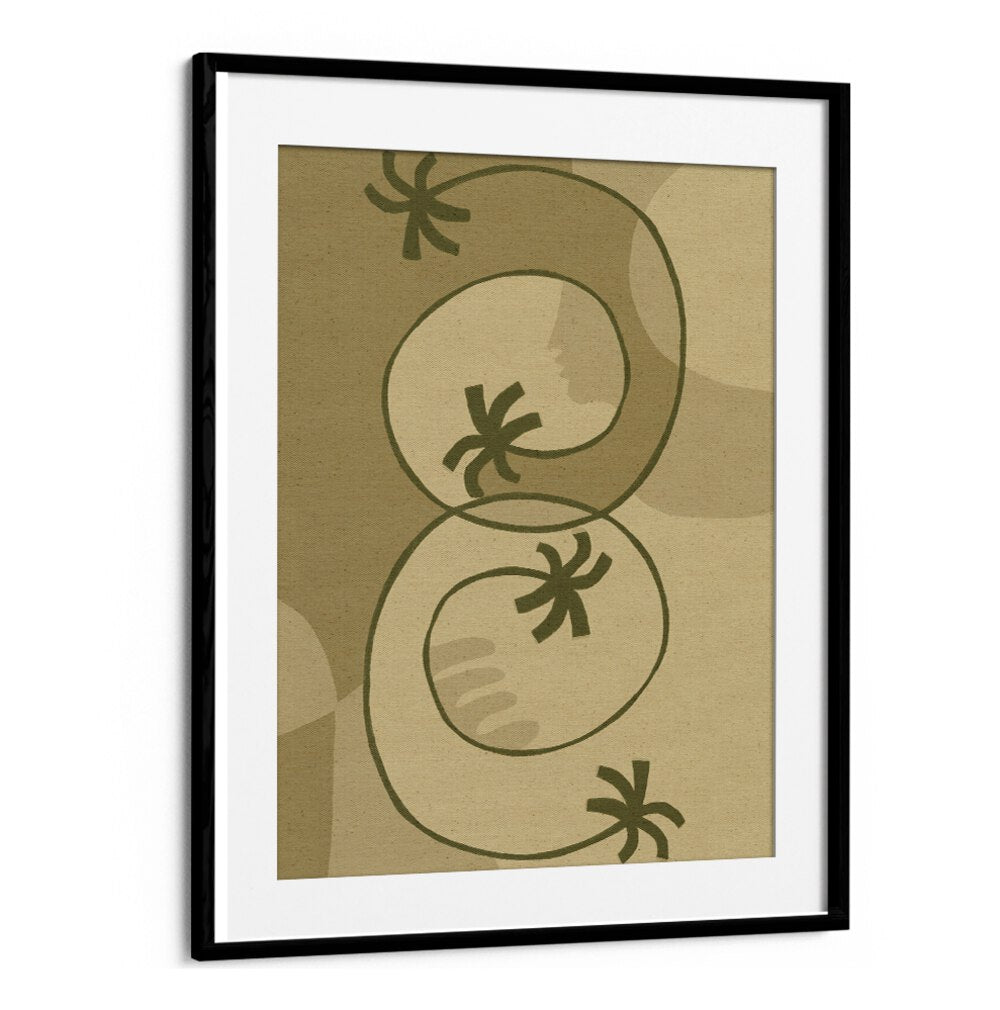 Stylish boho art painting, THE LAND STORY III, showcases nature-inspired design perfect for modern decor.