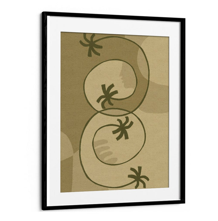 Stylish boho art painting, THE LAND STORY III, showcases nature-inspired design perfect for modern decor.