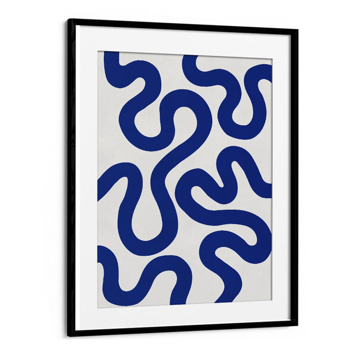 Stunning UNDULATING CURVES IV, ABSTRACT PAINTINGS in blue, perfect for enhancing modern home decor.
