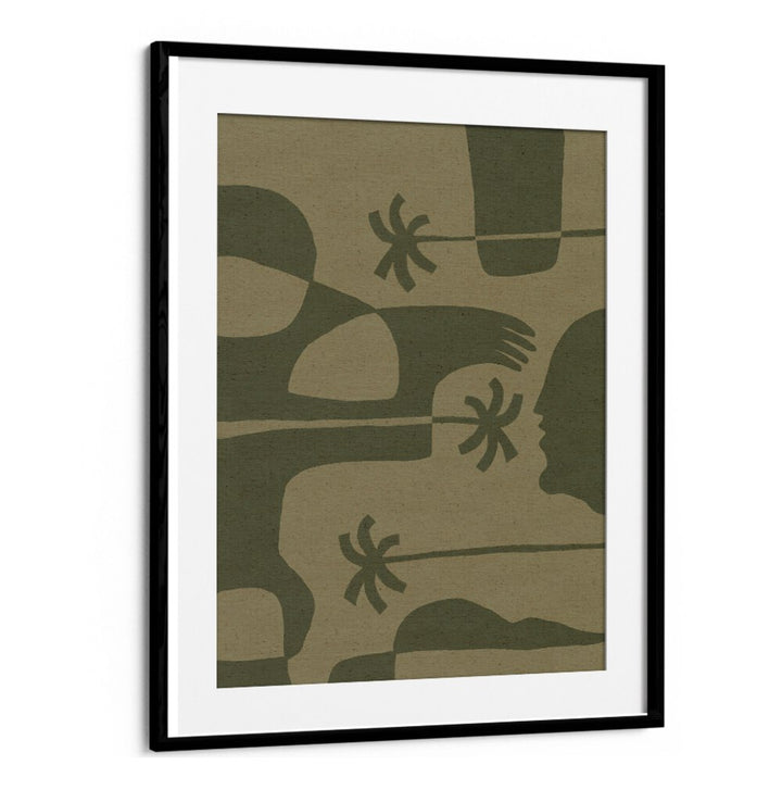 Stylish Boho art painting from THE LAND STORY VII, featuring abstract shapes and earthy tones for modern decor.