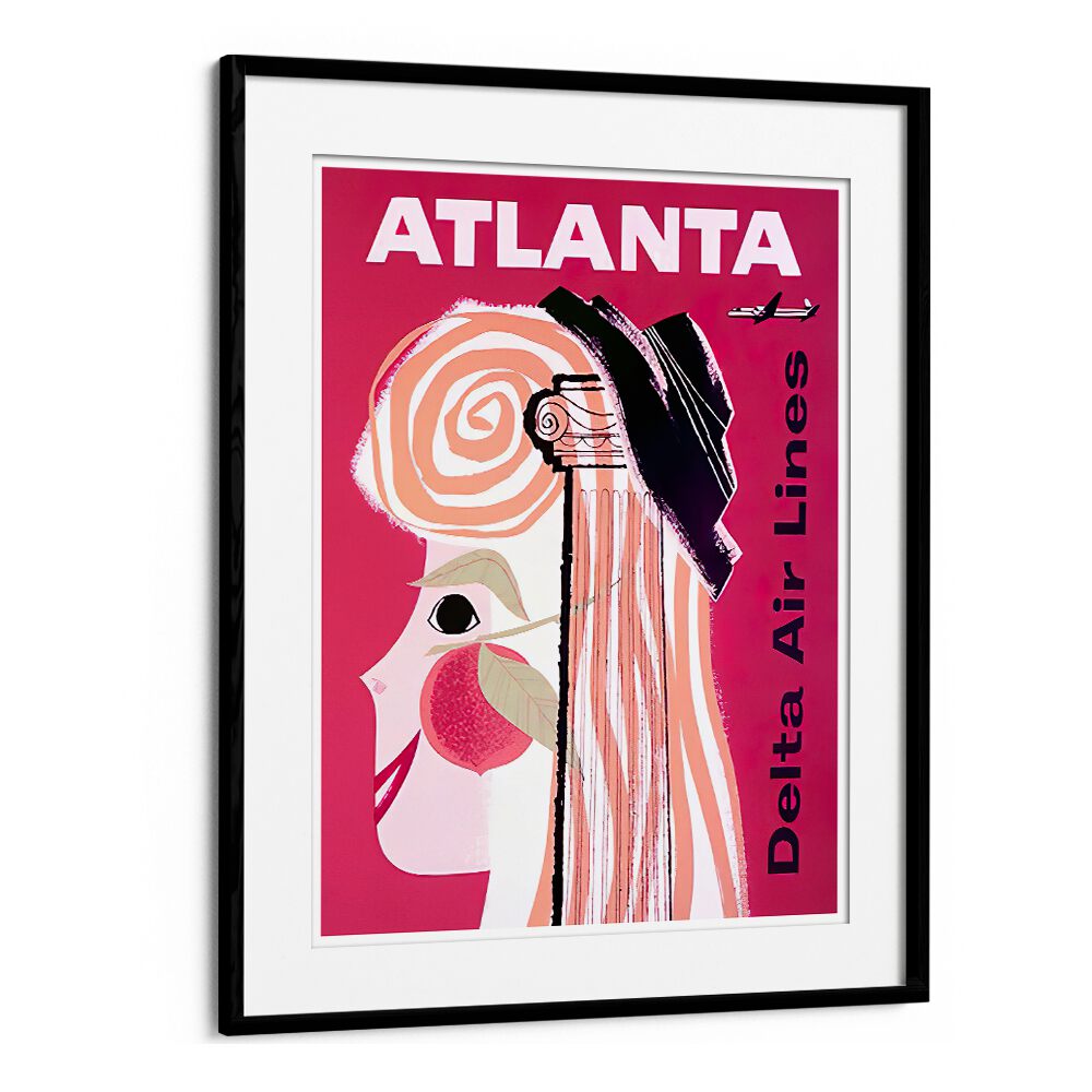 Colorful ATLANTA I, VINTAGE TRAVEL POSTERS design showcasing retro charm for travel enthusiasts and art lovers alike.