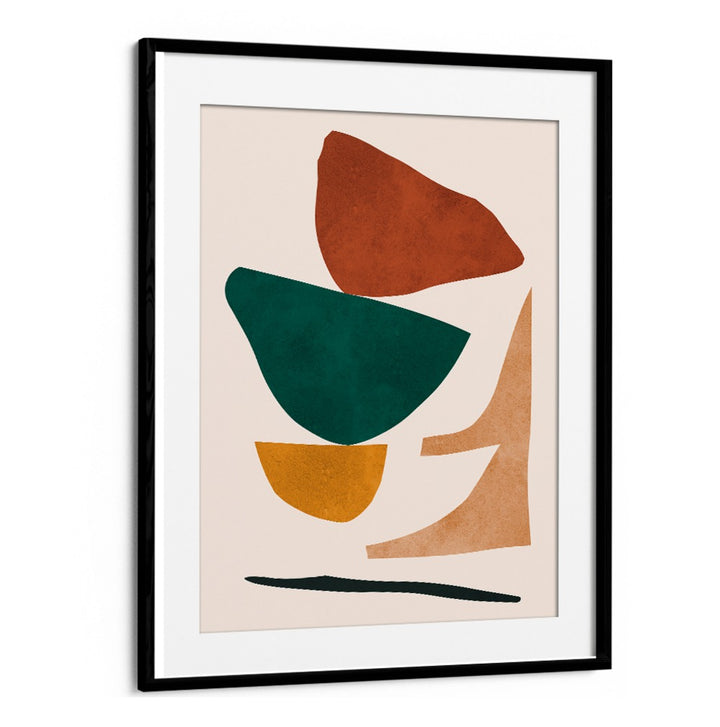 Stylish EXPRESSIVE IV, GEOMETRIC ART PRINTS featuring abstract shapes in rich colors, perfect for modern decor.