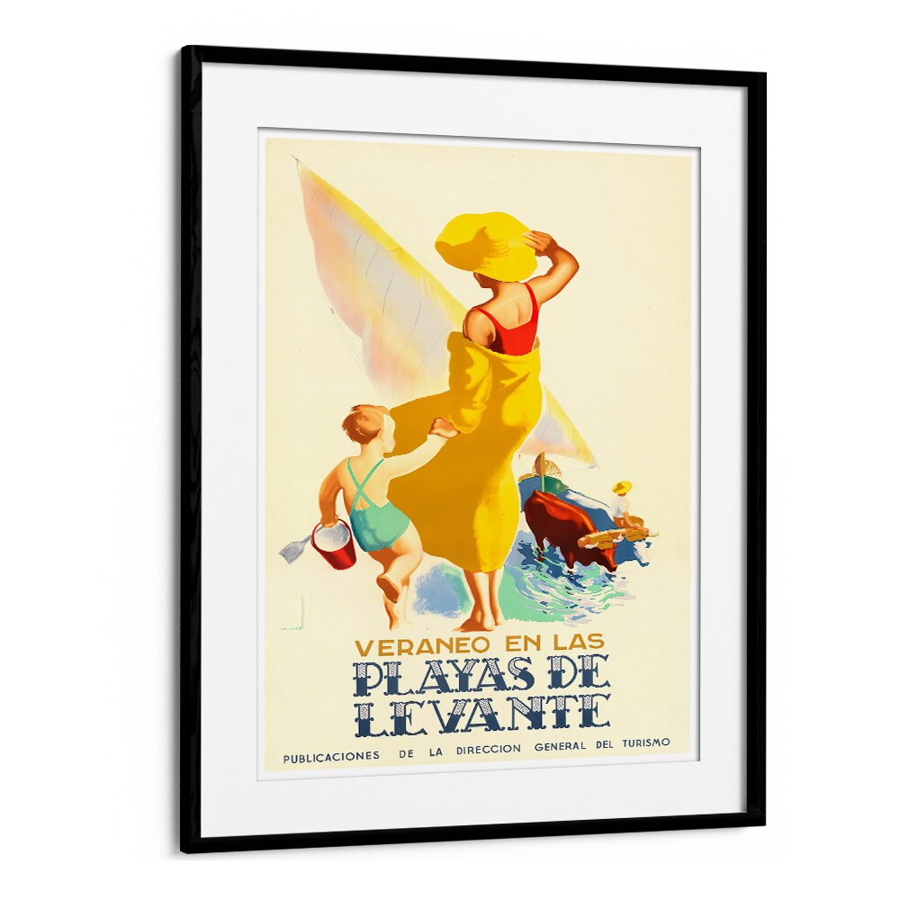 Bright and colorful VERANEO EN LAS Vintage Travel Posters capturing summer fun at the beach, perfect for travel enthusiasts.