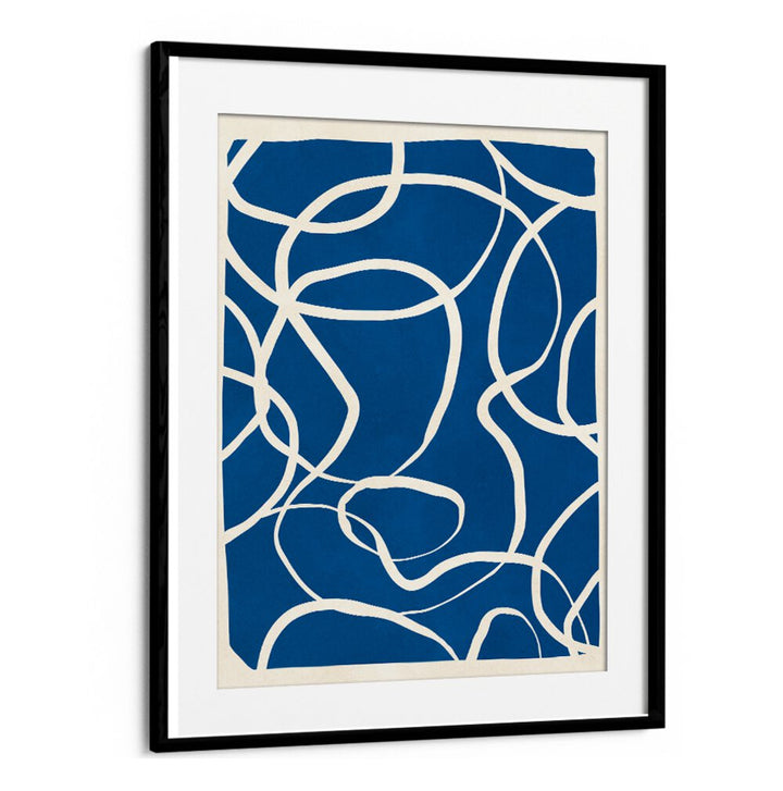 Bold blue and white design of EXPRESSIVE LINES IX, ABSTRACT PAINTINGS adds elegance to any space. Perfect for creatives!