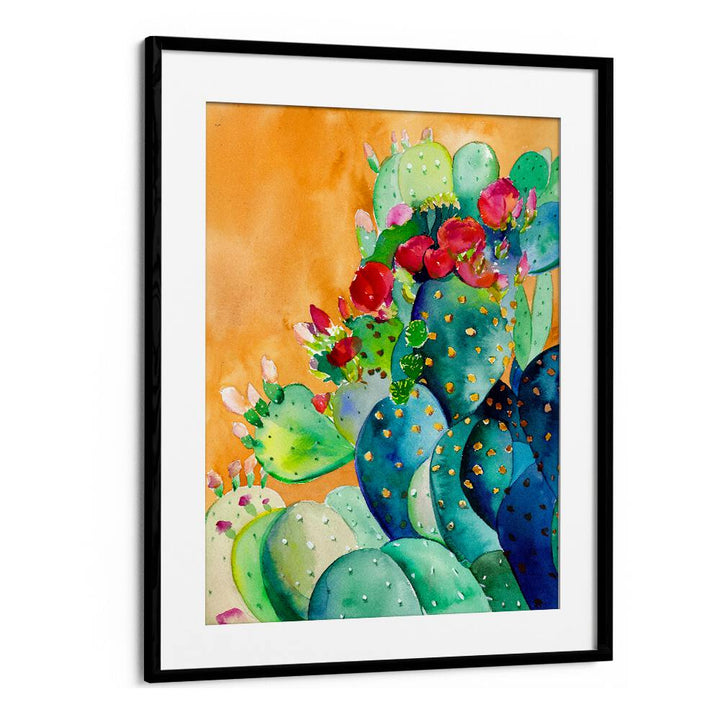CACTUS GARDEN , FLORAL FLOWER PAINTINGS