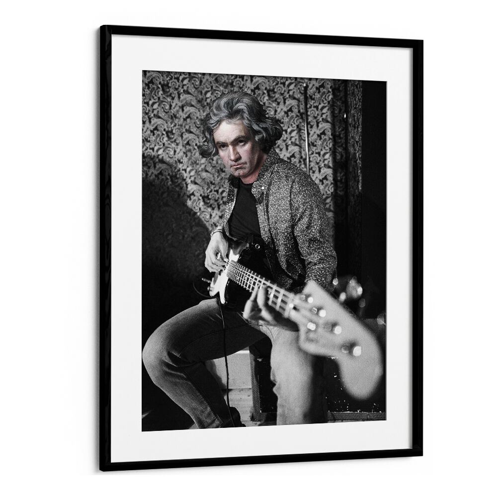 Stylish BEETHOVEN SOLO, MUSIC POSTERS by Dikhotomy blend classical music and modern art in a captivating print.