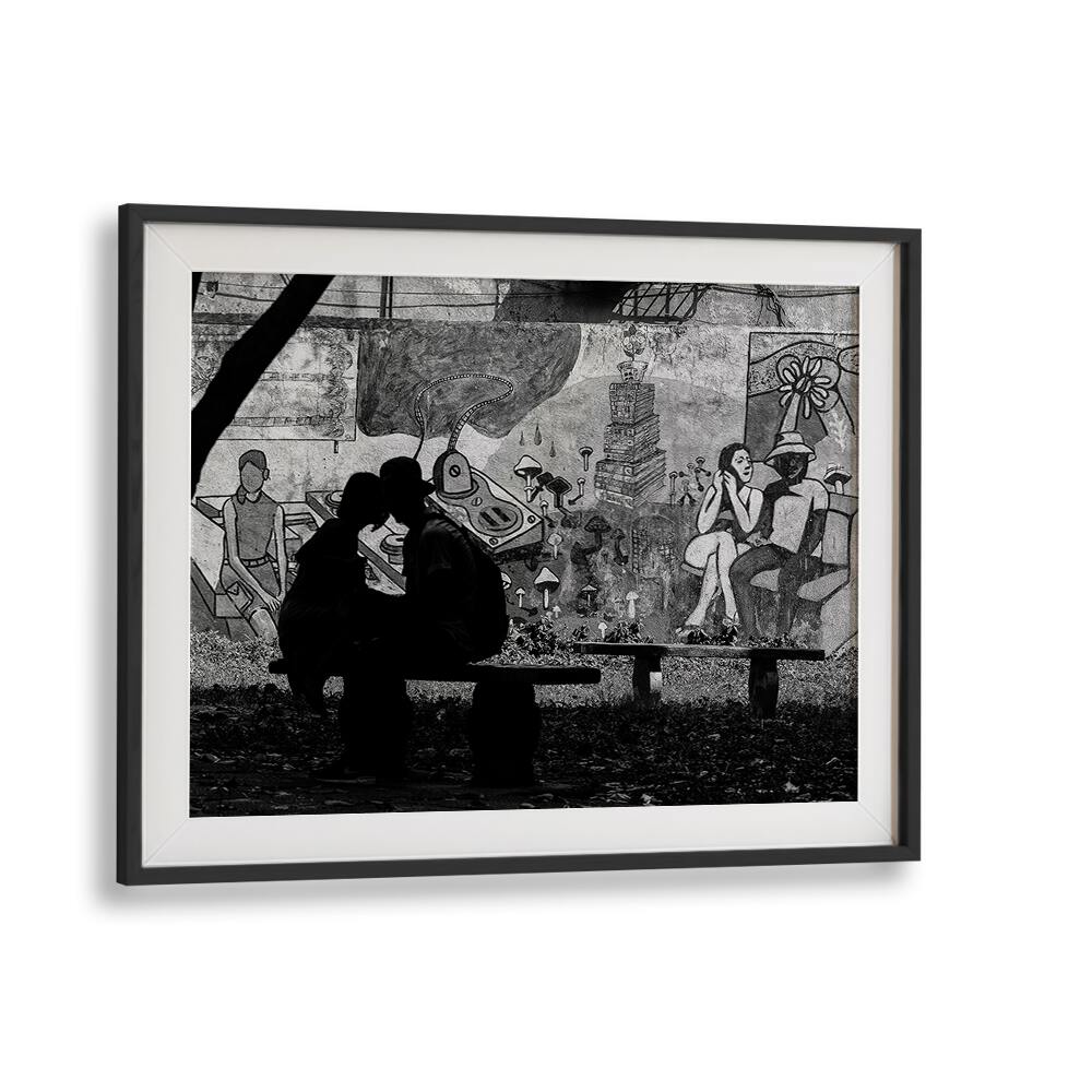 Captivating RELATIONSHIP, PHOTOGRAPHY PRINTS showcasing love against an urban backdrop, perfect for your art collection.
