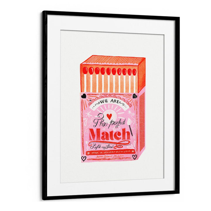 Vibrant MATCH BOX, FASHION POSTERS art print elevating your space with creativity and elegance by Baroo Bloom.