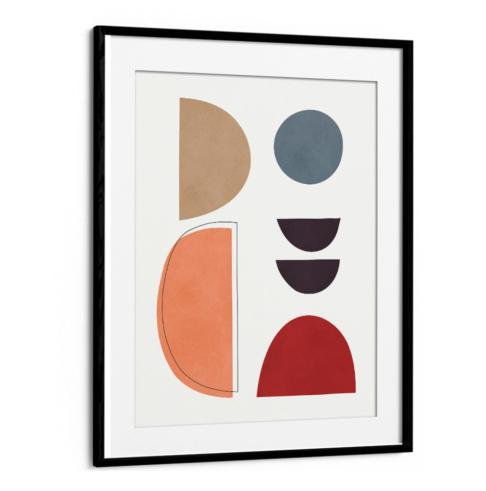 Stylish EXPRESSIVE IV, GEOMETRIC ART PRINTS featuring vibrant shapes, perfect for enhancing any creative space.