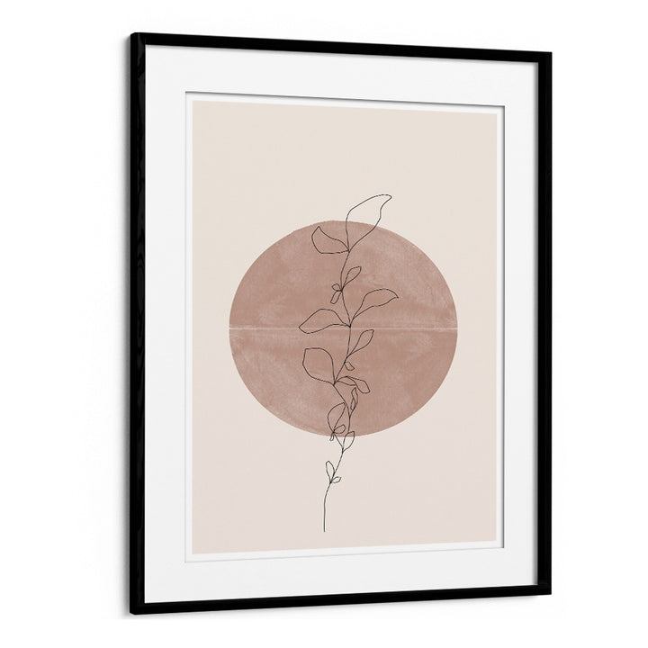 LINE FLOWER, BOHO ART PAINTINGS from The Miuus Studio feature elegant abstract designs for modern living spaces.