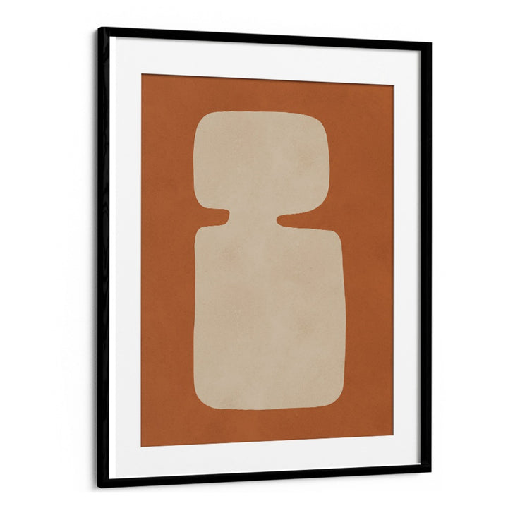 Stylish TRIBAL SHAPES XVII, GEOMETRIC ART PRINTS featuring earthy tones, perfect for modern decor. Add culture to your space!