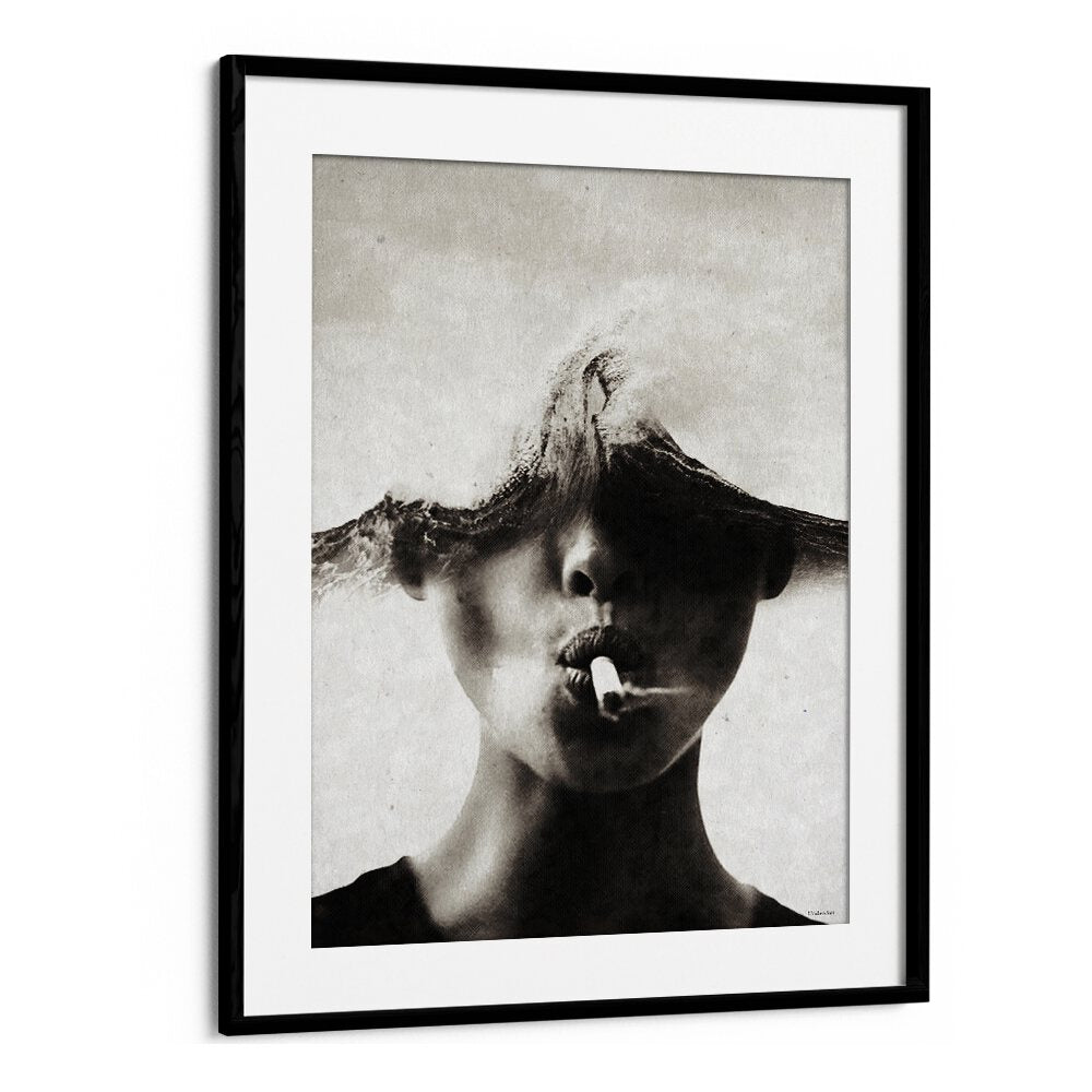 Surreal art print, THE SOUND OF WAVES, captures a unique blend of imagery and sound by Underdott.