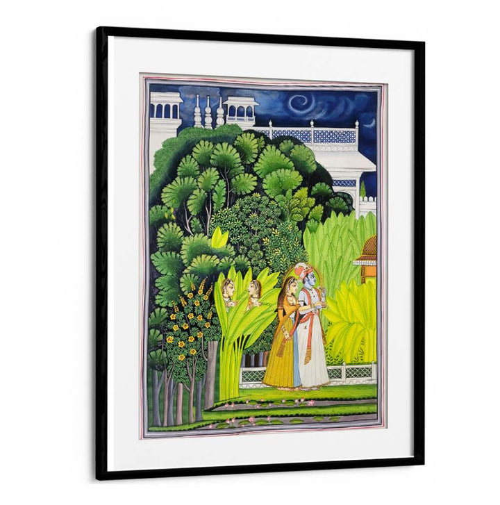 Exquisite RADHA KRISHNA, INDIAN ART PAINTINGS showcasing divine love, perfect for enhancing your living space.