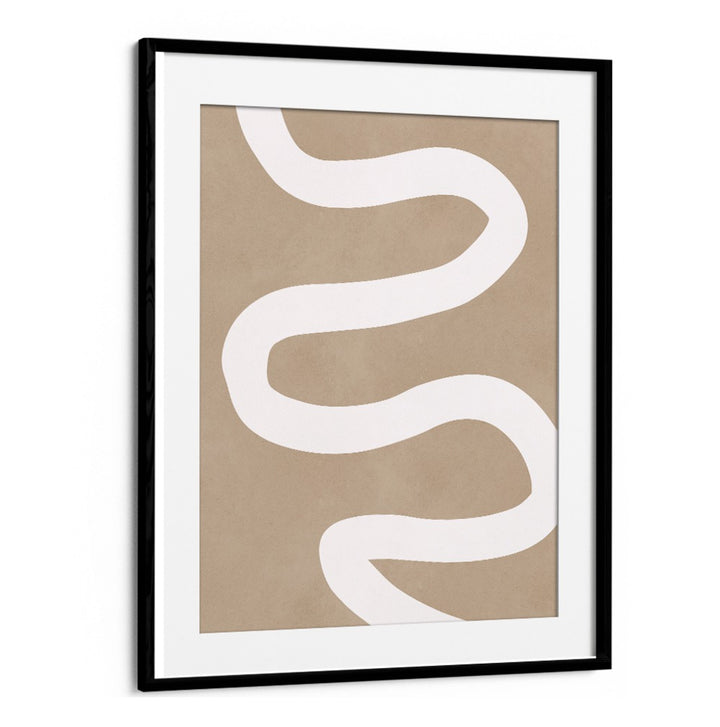 Minimalist design featuring fluid curves in EXPRESSIVE LINES XI, ABSTRACT PAINTINGS, enhancing modern artistic spaces.