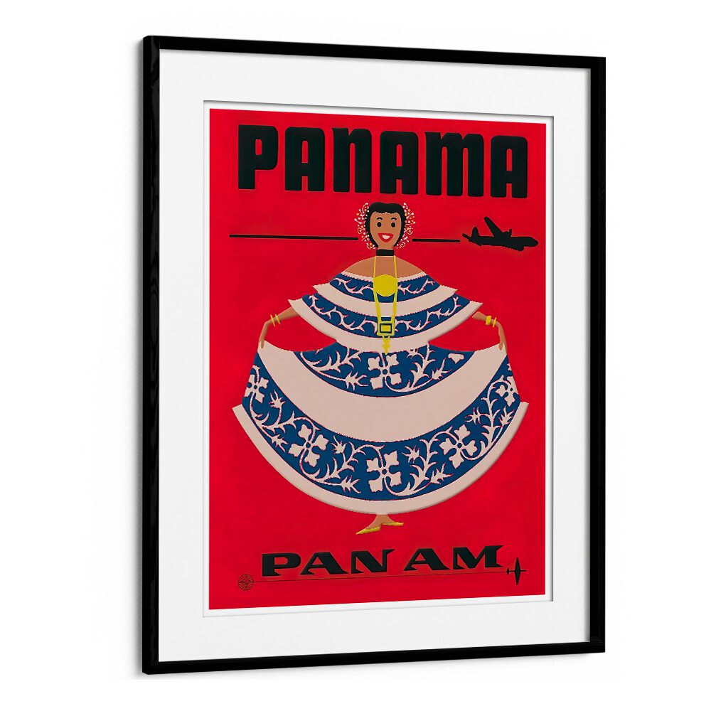 Colorful PANAMA, VINTAGE TRAVEL POSTERS showcasing cultural charm and adventure in a stunning design by Blackmount.